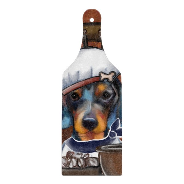 Tabla De Cortar Cocineros Dachshund (Anverso)