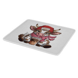 Tabla De Cortar Coffee Addict Cow