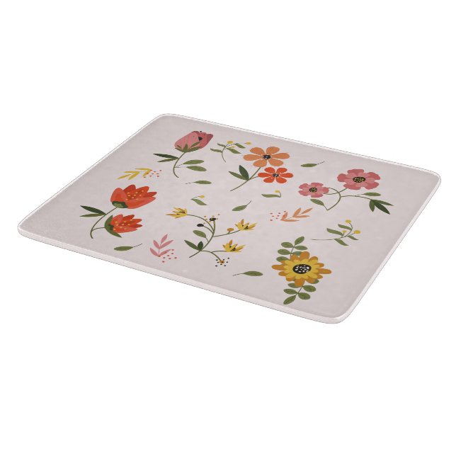 Tabla De Cortar colección de flores (Borde)