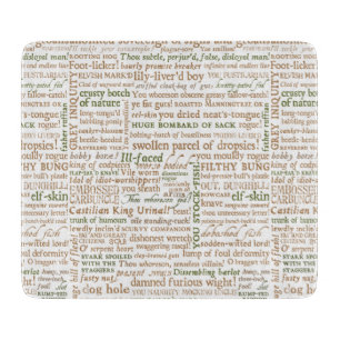 Tabla De Cortar Colección de insultos de Shakespeare
