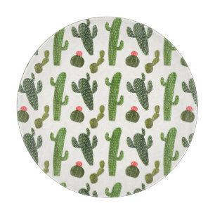 Tabla De Cortar Colección de Llamarama   Cute Cactus