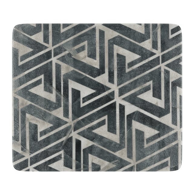 Tabla De Cortar Colección de mosaicos neutrales - geométrica (Anverso)