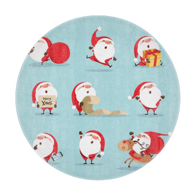 Tabla De Cortar Colección de navidades Santa Claus. (Anverso)