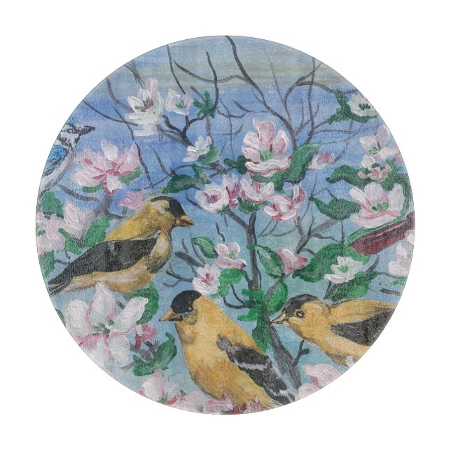 Tabla De Cortar Colección nueva de pájaros (Anverso)