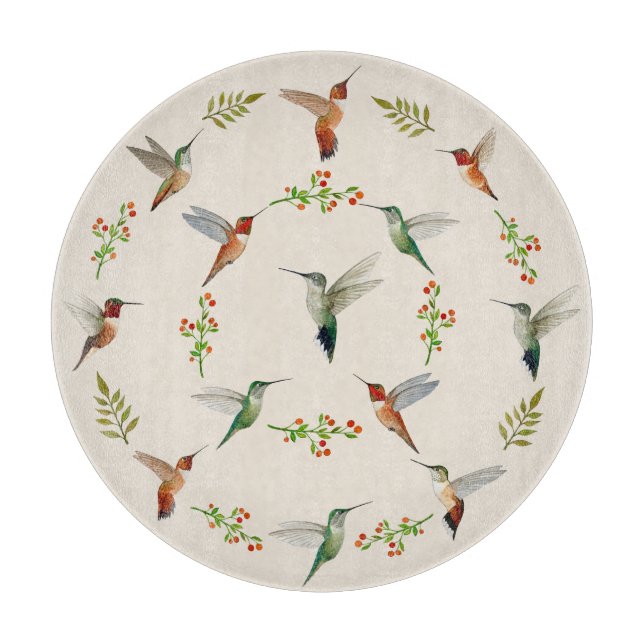 Tabla De Cortar Colibrí (Anverso)