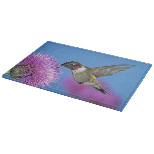 Tabla De Cortar Colibrí de garganta rubí