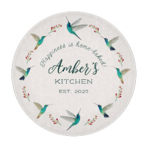 Tabla de cortar colibrí personalizada