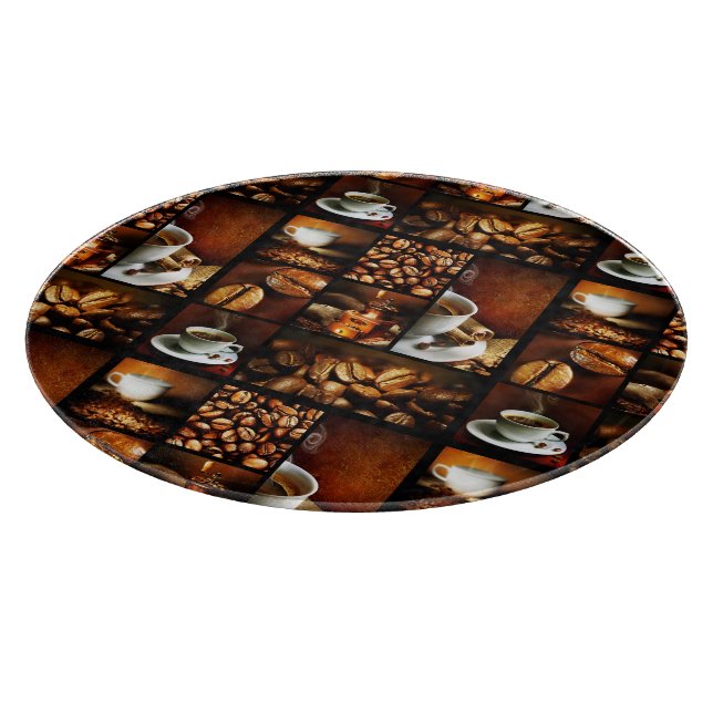 Tabla De Cortar Collage 2 del café (Borde)