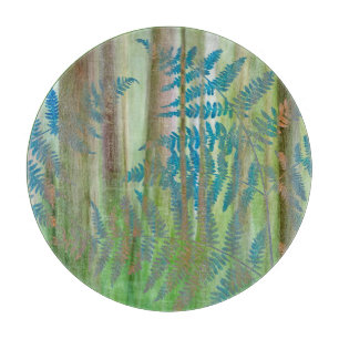 Tabla De Cortar Collage de helechos y bosque Seabeck, WA