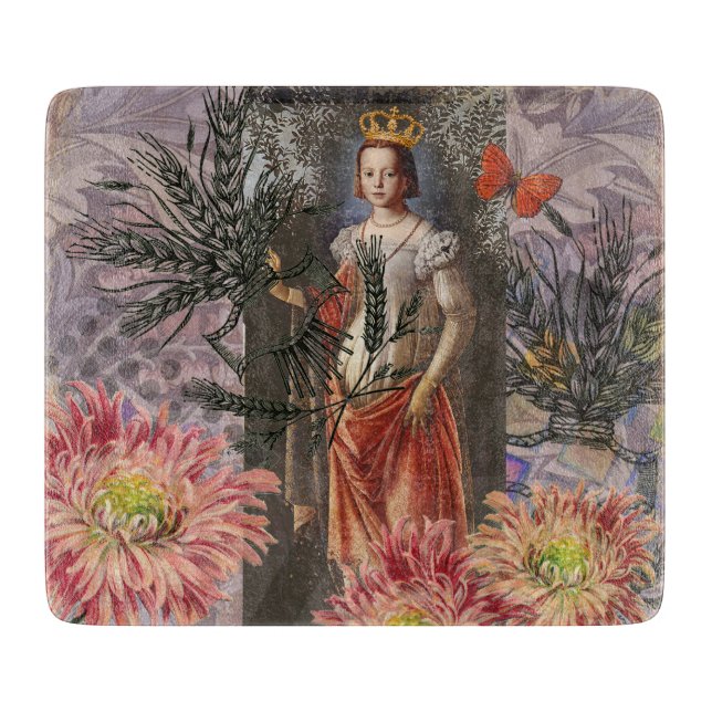 Tabla De Cortar Collage de la Diosa Celestial Virgo: Celestial Vin (Anverso)