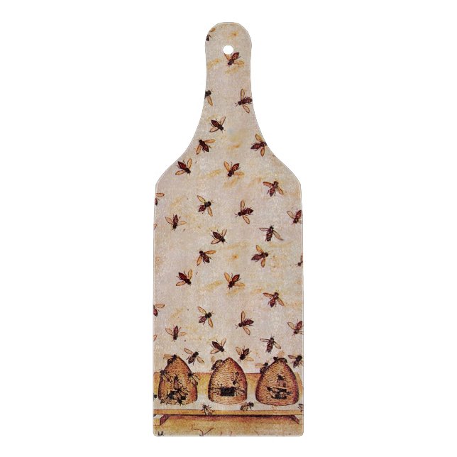Tabla De Cortar COLMENAS DE ABEJAS MELÍFERAS Apiario medieval Apic (Anverso)