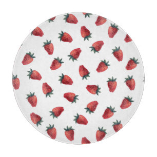 Tabla De Cortar Color de agua de fresas: Modelo lúdico sin foco