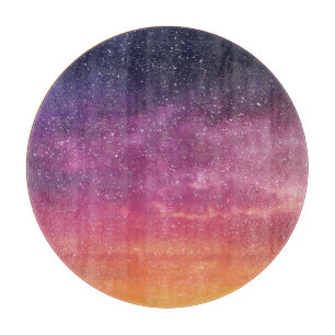 Tabla De Cortar Color mágico: Encantando el fondo del cielo.