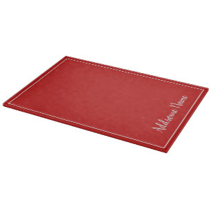Tabla De Cortar Color sólido rojo profundo personalizado