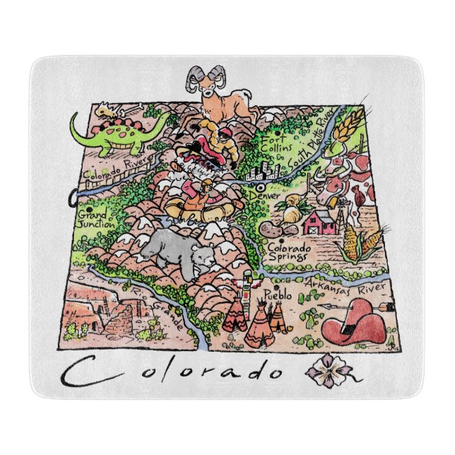 TABLA DE CORTAR COLORADO (Anverso)