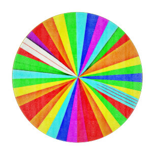 Tabla De Cortar Colores Atractivos Patrón Colorido