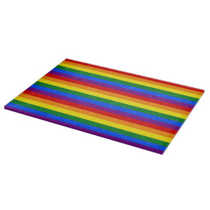 TABLA DE CORTAR COLORES DE LA BANDERA DE LLUVIA