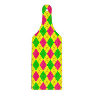 Tabla De Cortar Colores de niños locos Argyle 6-CUTTING BOARD PADD