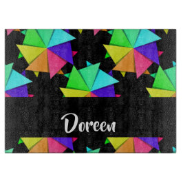 Tabla De Cortar Colorful folded paper pattern