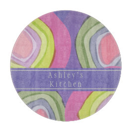 Tabla De Cortar Colorida acuarela personalizada