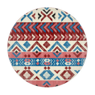 Tabla De Cortar Colorido patrón tribal dibujado a mano