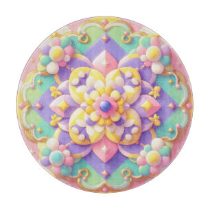 Tabla De Cortar colorido primavera/Pascua/princesa pastel