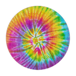 Tabla De Cortar Colorido Resumen De Tie-Dye De Swirl.