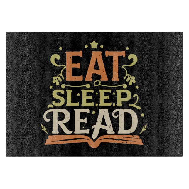 Tabla De Cortar Come Leer Dormir, Lectura Divertida (Anverso)