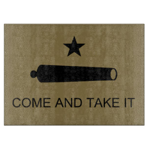 Tabla De Cortar Come & Take It! Texas State battle Flag