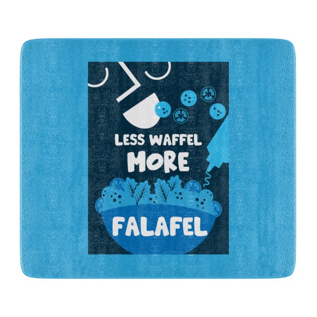 Tabla De Cortar Comida callejera de Falafel (Anverso)