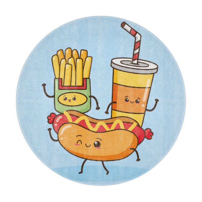 Tabla De Cortar Comida Kawaii (Anverso)