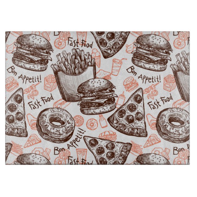 Tabla De Cortar Comida rápida (Anverso)