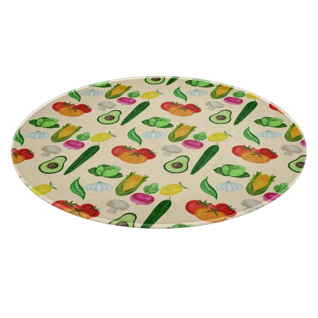 Tabla De Cortar Comidas Saludables (Borde)