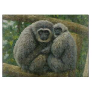 Tabla De Cortar Compañeros Gibbon - Retrato Emocional de la Vida S