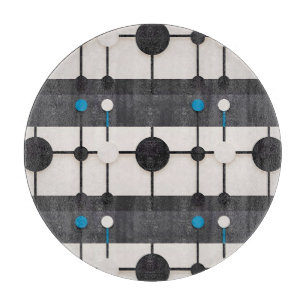 Tabla De Cortar Composición geométrica abstracta con círculos