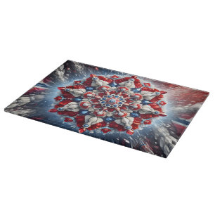 Tabla de cortar con diseño de colores de Noruega