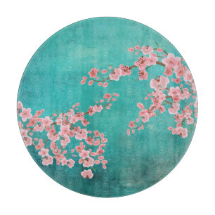 Tabla de cortar con diseño de flor de cerezo en ac