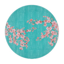 Tabla de cortar con diseño de flor de cerezo en ac