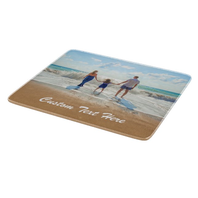 Tabla de cortar con foto personalizada regalo de t (Borde)