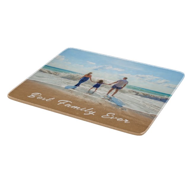 Tabla de cortar con foto personalizada Tu mejor fa (Borde)