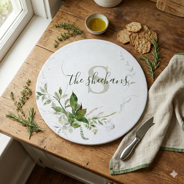 Tabla de cortar con monograma (This beautiful personalized cutting board would make a wonderful gift for someone special! )