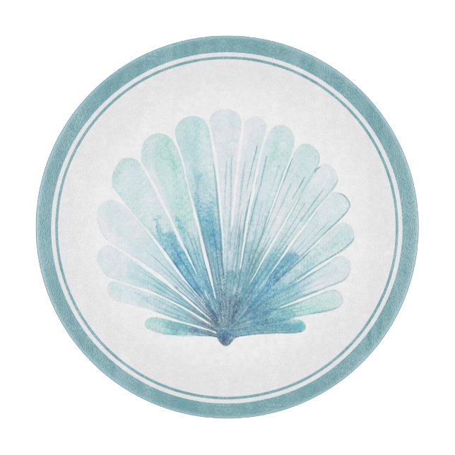 Tabla De Cortar Concha costera de vieira Aqua (Anverso)