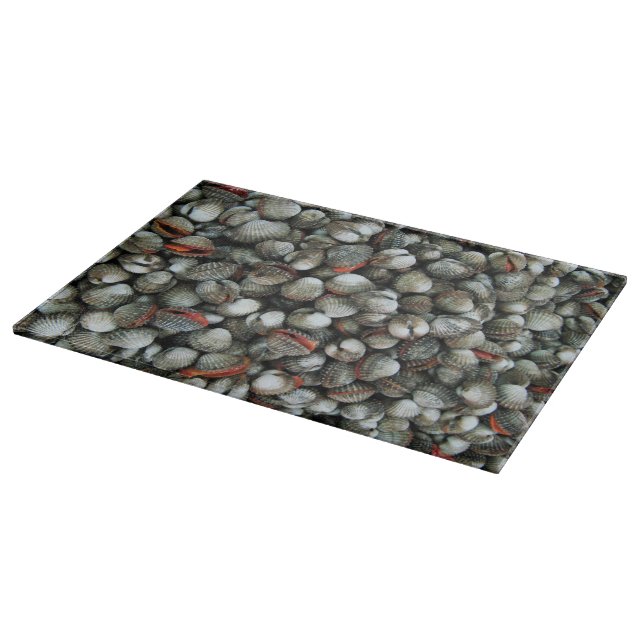 Tabla De Cortar Conchas de Berberecho de Sangre (Borde)