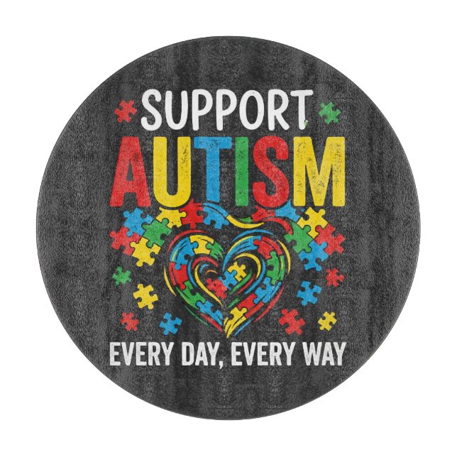 Tabla De Cortar Conciencia del autismo (Anverso)
