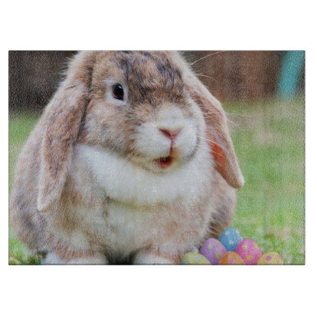 Tabla De Cortar Conejito de pascua (Anverso)