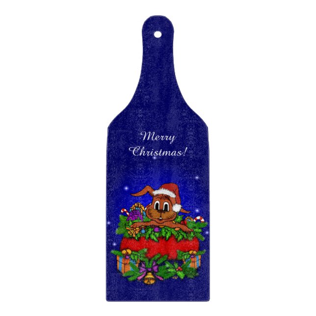 Tabla De Cortar Conejo de navidades (Anverso)