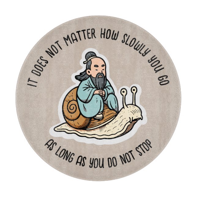 Tabla De Cortar Confucio y el caracol (Anverso)