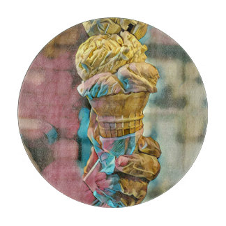 Tabla De Cortar Cono de helado vintage