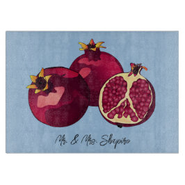 Tabla De Cortar Consejo Personalizado de Desafío Pomegranado