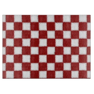 Tabla De Cortar Control rojo y blanco